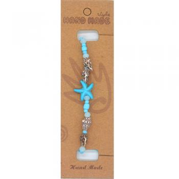 Armband mit Seestern und Perlen