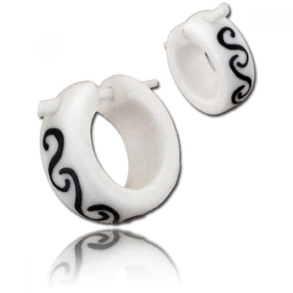 Ohrringe (Creolen) aus Knochen